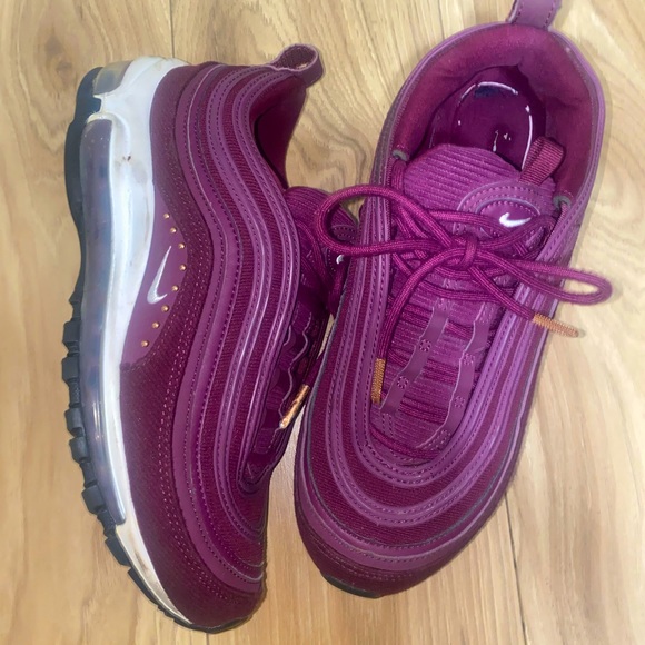 Nike Shoes - Nike Women's Maroon/Purple Air Max 97 Sneakers